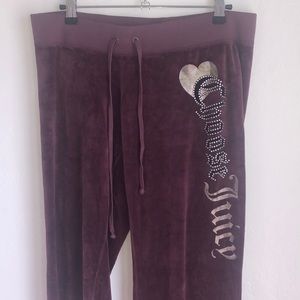 Juicy Couture velour pants size M medium